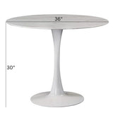 Me Home Leo Faux Marble Dining Table Tulip Base R6P0 - product image 5