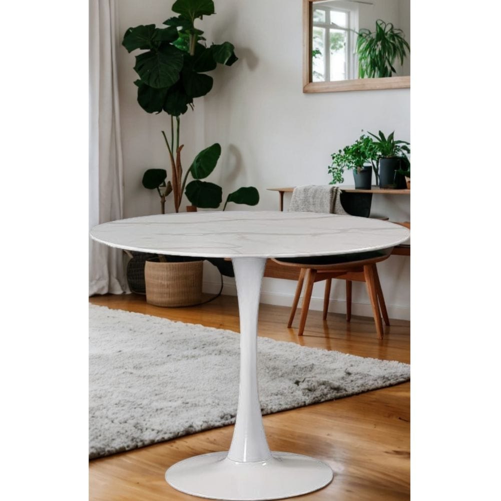 Me Home Leo Faux Marble Dining Table Tulip Base R6P0 - product image 6