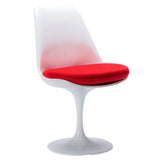 Me Home Tulip Chair Armless Chair, Fiberglass, Red O1X0 - product image 2