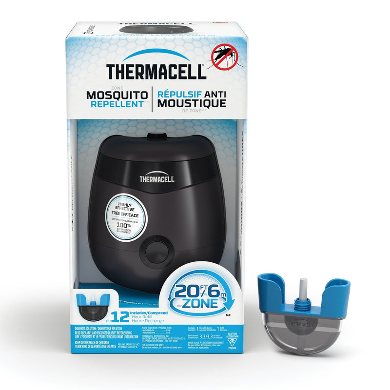 E-ZoneGuard Patio Rechargeable Mosquito Repeller with 12-Hr Refill and 5.5-Hr Battery, Charcoal N1J6