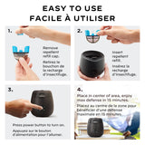 E-ZoneGuard Patio Rechargeable Mosquito Repeller with 12-Hr Refill and 5.5-Hr Battery, Charcoal N1J6 - product image 4