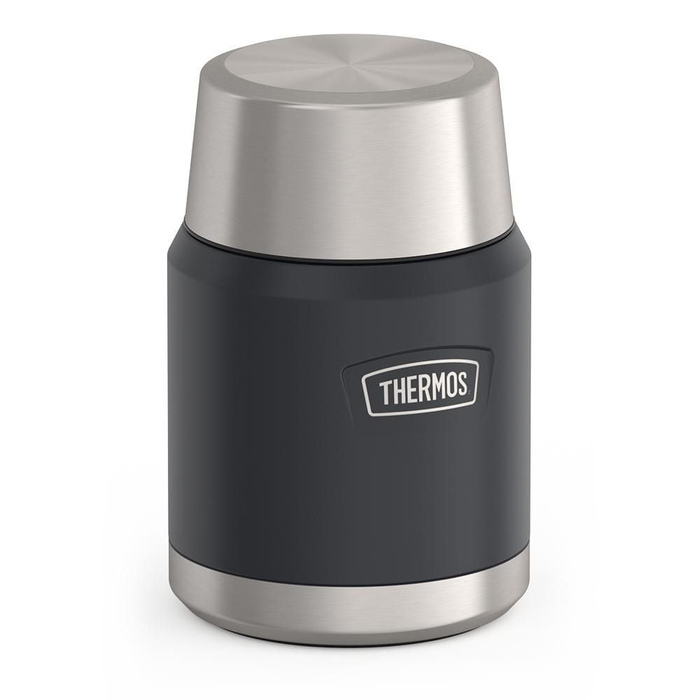Stainless Steel Food Storage Flask Jar with Spoon, 16-oz (491-mL), Various Colours D7K9 - product image 1