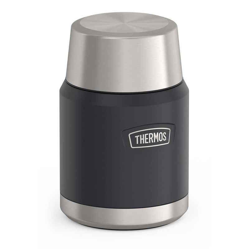 Stainless Steel Food Storage Flask Jar with Spoon, 16-oz (491-mL), Various Colours D7K9
