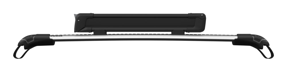 SnowPack Stainless Steel Roof Top Mount Ski/Snowboard Rack, Medium, Black, 2-pc V4I3 - product image 2
