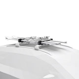 SnowPack Stainless Steel Roof Top Mount Ski/Snowboard Rack, Medium, Black, 2-pc B1G9 - product image 3