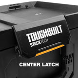 StackTech Middle Portable Modular Plastic/Metal Tool Box with Inner Tray, IP65-Rated, Black R4K4 - product image 6