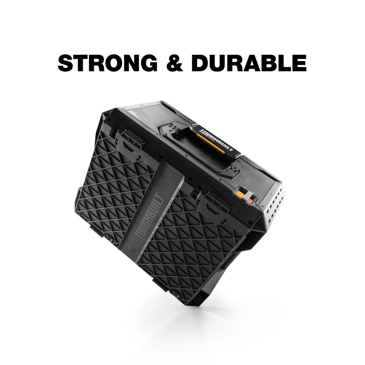 StackTech Middle Portable Modular Plastic/Metal Tool Box with Inner Tray, IP65-Rated, Black R4K4 - product image 8