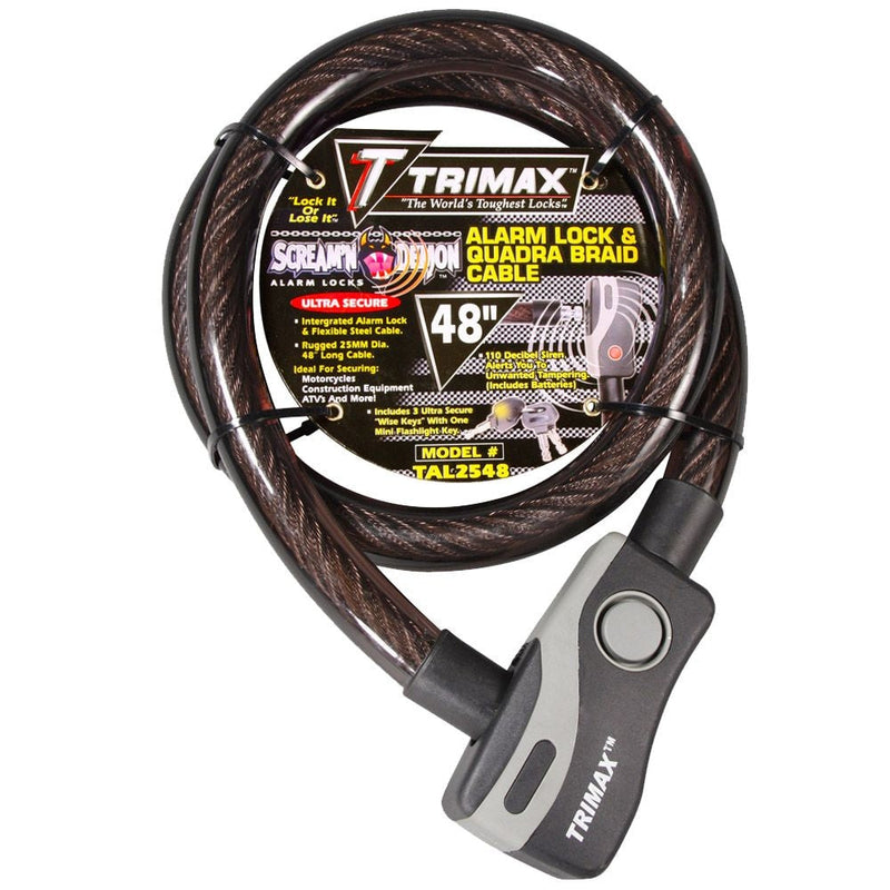 48-in Alarmed Lock Chain with Quadra Braid Cable G5S5