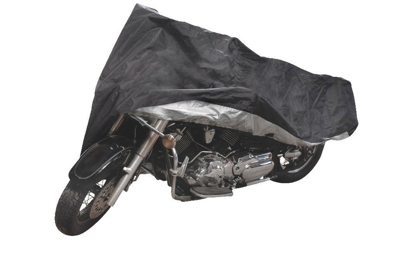 Premium Polyester Motorcycle Cover, Black, Medium K0I5