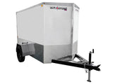 5 x 8-ft Enclosed Trailer with Ramp Door, White G2U3 - product image 1
