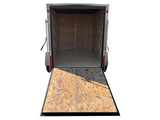 5 x 8-ft Enclosed Trailer with Ramp Door, White W7D0 - product image 3