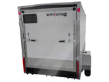 5 x 8-ft Enclosed Trailer with Ramp Door, White W7D0 - product image 4