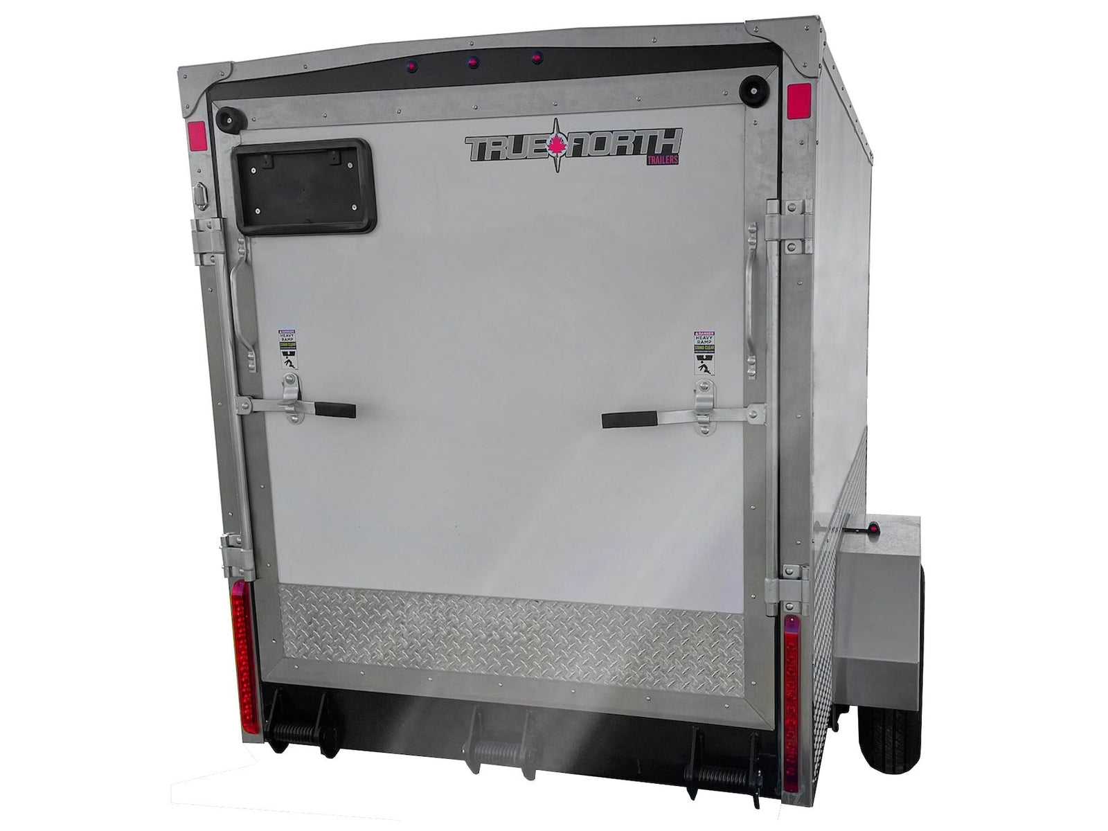 5 x 8-ft Enclosed Trailer with Ramp Door, White G2U3 - product image 4