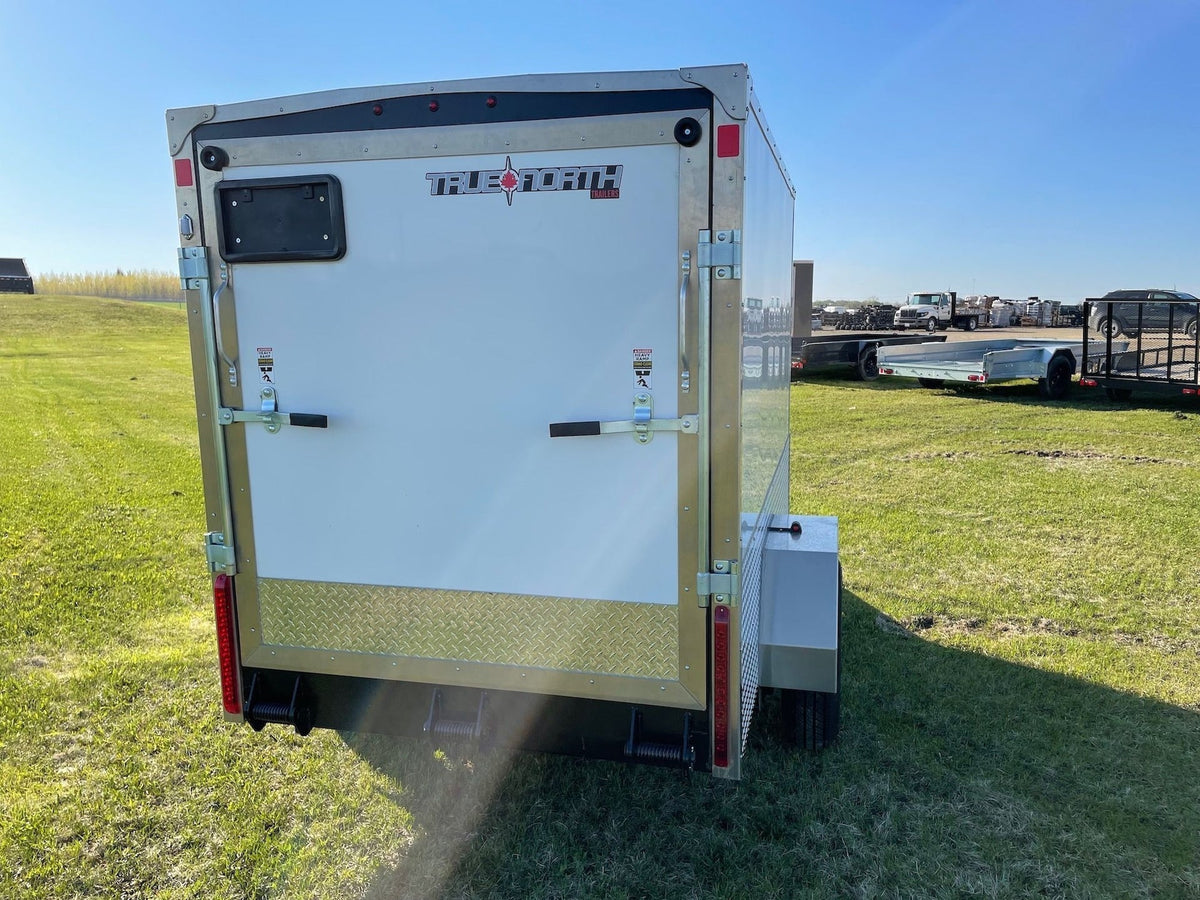 5 x 8-ft Enclosed Trailer with Ramp Door, White G2U3 - product image 6