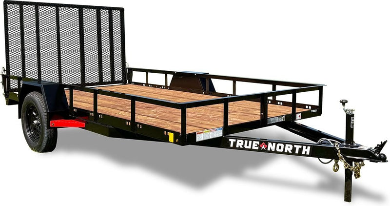 77-in x 12-ft Utility Trailer With Gate, Black L3V1