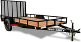 77-in x 12-ft Utility Trailer With Gate, Black Y9U6 - product image 1