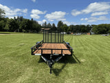 77-in x 12-ft Utility Trailer With Gate, Black Y9U6 - product image 3