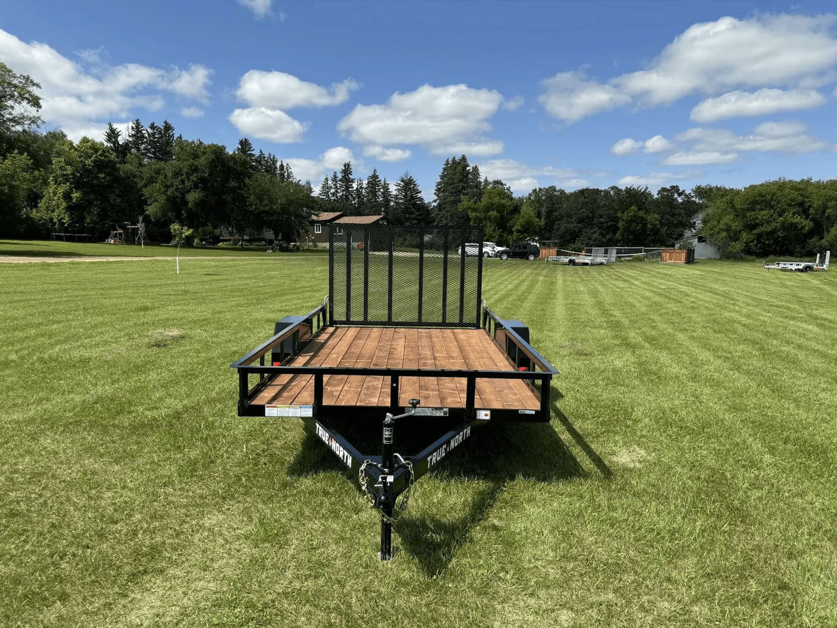 77-in x 12-ft Utility Trailer With Gate, Black Y9U6 - product image 3