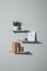 type A Floating Wall Shelf Board, Grey Concrete, 12 x 24-in V1O5 - product image 2