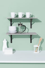 type A Floating Wall Shelf Board, Grey Concrete, 12 x 24-in V1O5 - product image 5