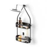 Flex Adhesive Rigid Plastic Shower Caddy, Black D3V9 - product image 1