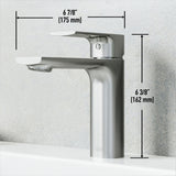 Davidson Single Handle Single Hole Bathroom Sink Faucet, WaterSense Certified, Brushed Nickel X7G8 - product image 3