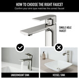 Davidson Single Handle Single Hole Bathroom Sink Faucet, WaterSense Certified, Brushed Nickel X7G8 - product image 4