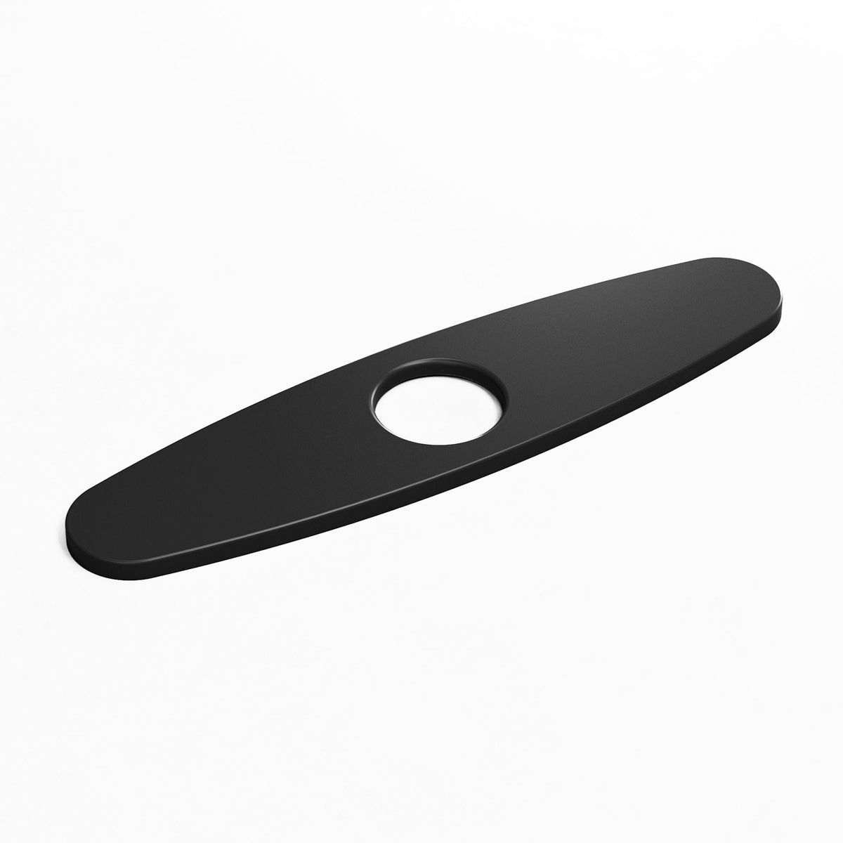 Kitchen Sink Faucet Hole Cover Deck Plate For 1 or 3 Hole, Matte Black, 10-in N0T1 - product image 1