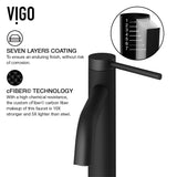 Lexington Single Handle Vessel Sink Bathroom Faucet with cFiber© Body, Matte Black D6B6 - product image 8