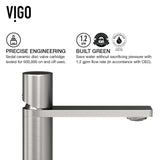 Lorca ConcretoStone Grey Bathroom Sink/Basin Set with Gotham Faucet and Rectangular Vessel S4D2 - product image 8