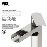 Marigold MatteStone Matte White Bathroom Sink/Basin Set with Amada Faucet and Rectangular Composite Vessel H7K4 - product image 7