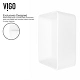 Marigold MatteStone Matte White Bathroom Sink/Basin Set with Apollo Faucet and Rectangular Composite Vessel B5T3 - product image 7