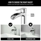 Niko Single Handle Vessel Sink Bathroom Faucet with Deck Plate, Chrome Z9S0 - product image 6