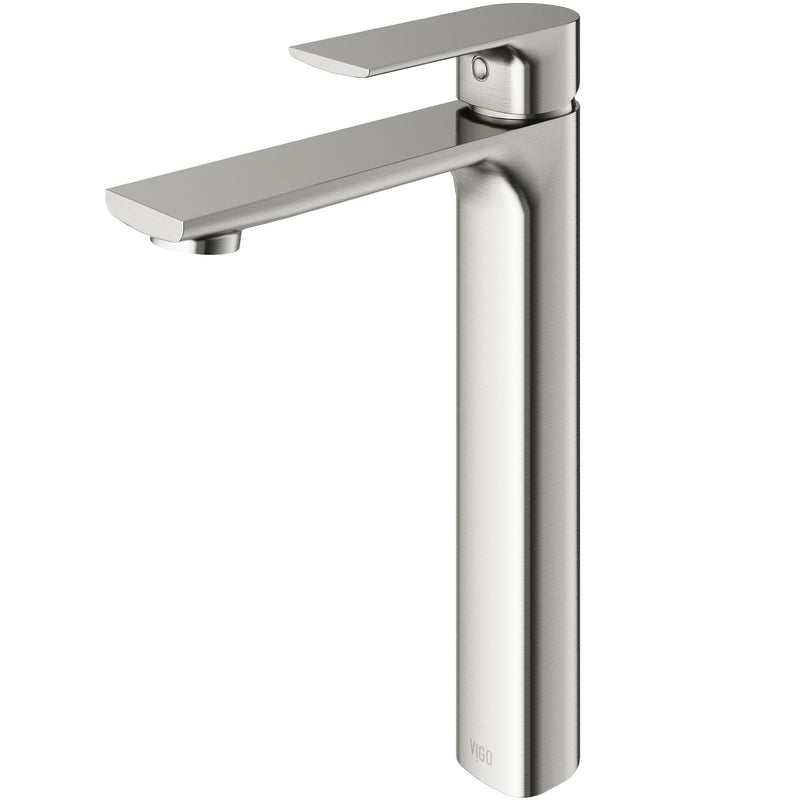 Norfolk Single Handle Vessel Bathroom Sink Faucet, WaterSense Certified, Brushed Nickel F5C4