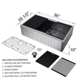 Oxford Single Farmhouse Kitchen Sink, 36-in x 21-in J1X2 - product image 3