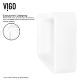 Petunia Matte Stone Rectangular Composite Vessel Bathroom Sink/Basin with Rounded Edges & Deep Bowl, White P6D3 - product image 3