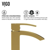 Satro Single Handle Single Hole Bathroom Sink Faucet, WaterSense Certified, Matte Gold D0F7 - product image 7