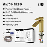 Satro Single Handle Single Hole Bathroom Sink Faucet, WaterSense Certified, Matte Gold D0F7 - product image 8