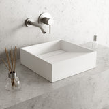 Starr Modern MatteStone 15x15-in Deep White Bathroom Sink/Basin with Square Vessel W8B7 - product image 6