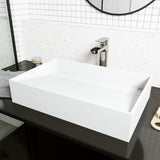 Starr Modern MatteStone 23x15-in Deep White Bathroom Sink/Basin with Rectangular Vessel G7T8 - product image 8