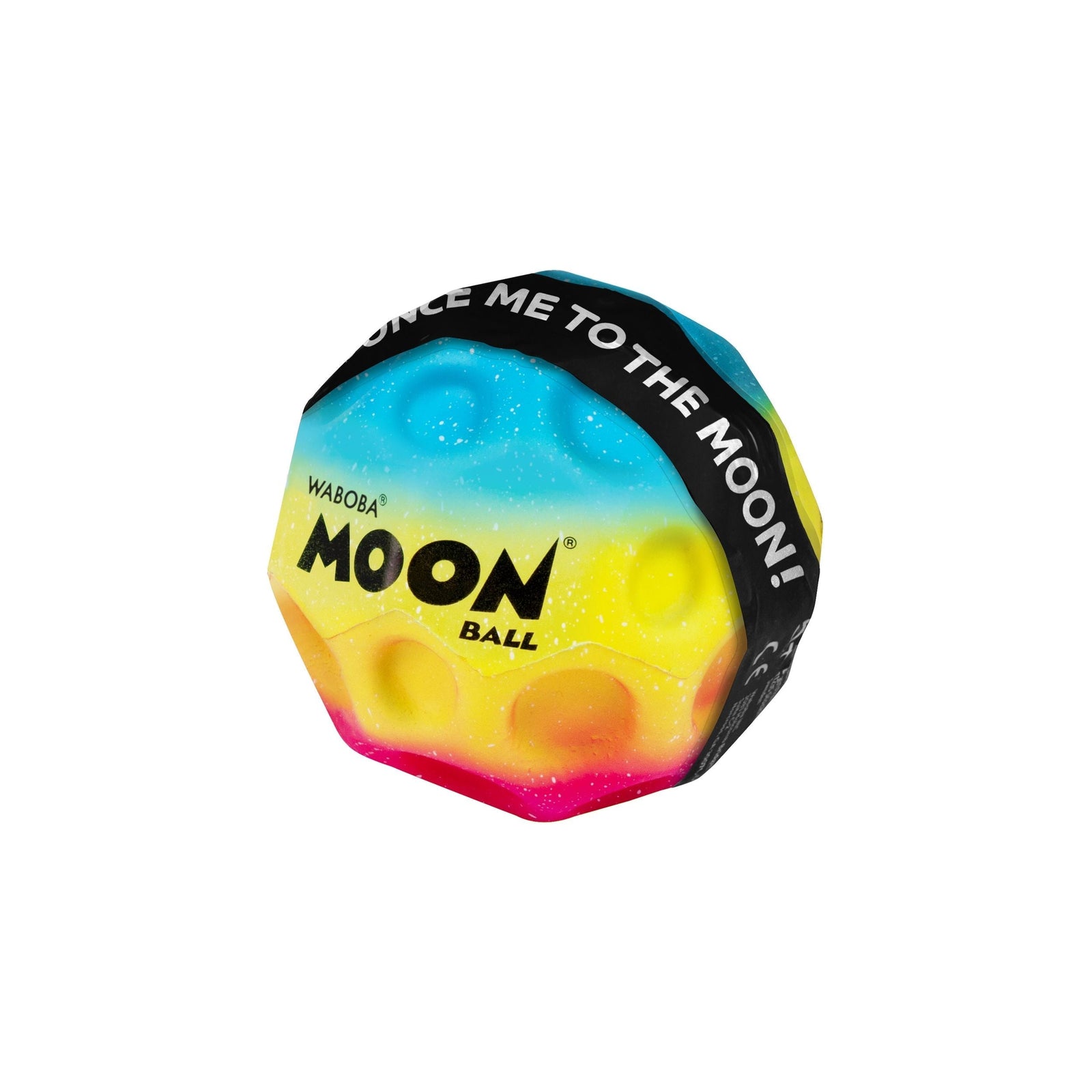 Moon Bouncing Ball, Outdoor Summer Bouncy Toy, Multi-Coloured, Ages 3+ K8Z6 - product image 1