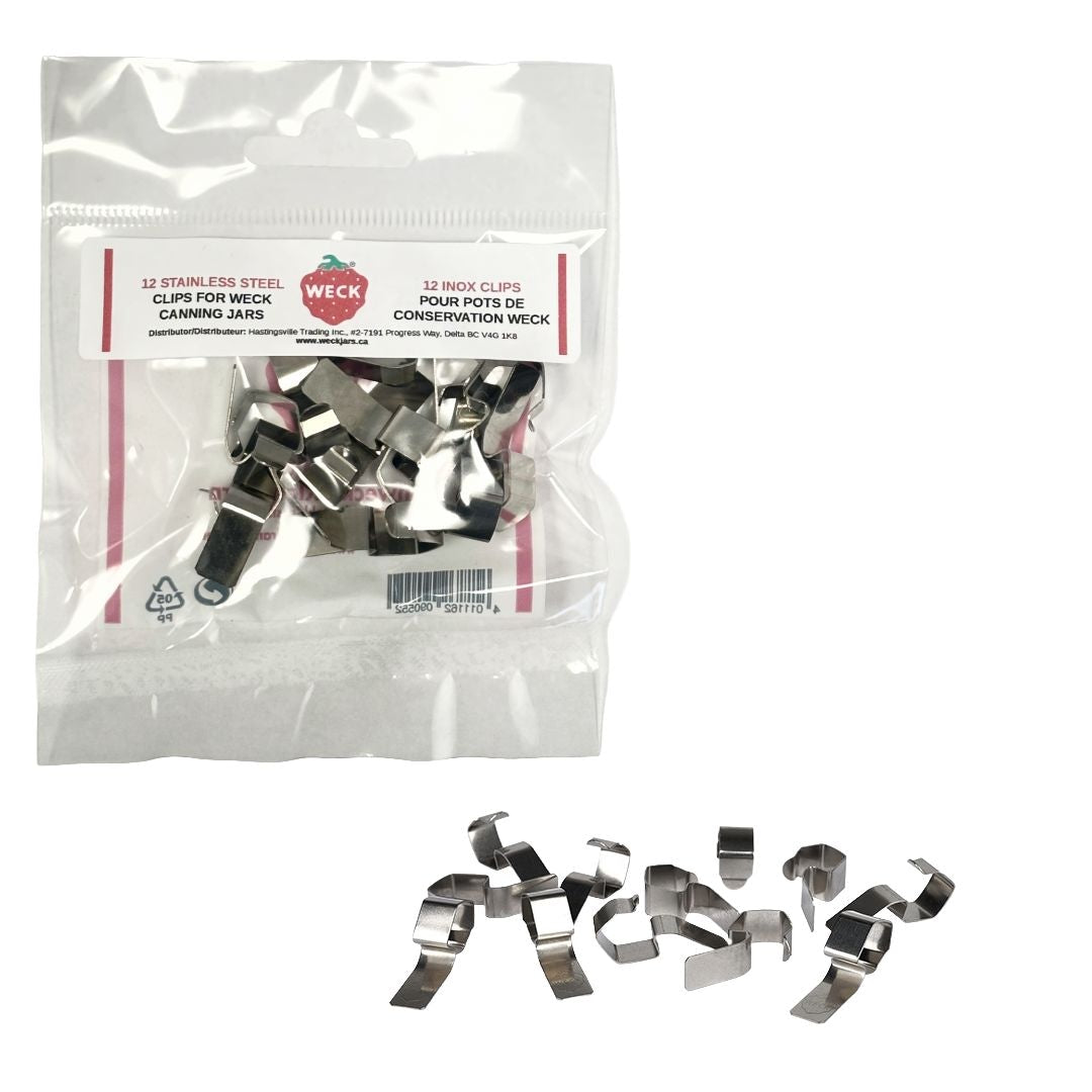 Stainless Steel Clamps for Jars, BPA-free, 12-pk T3V8 - product image 1