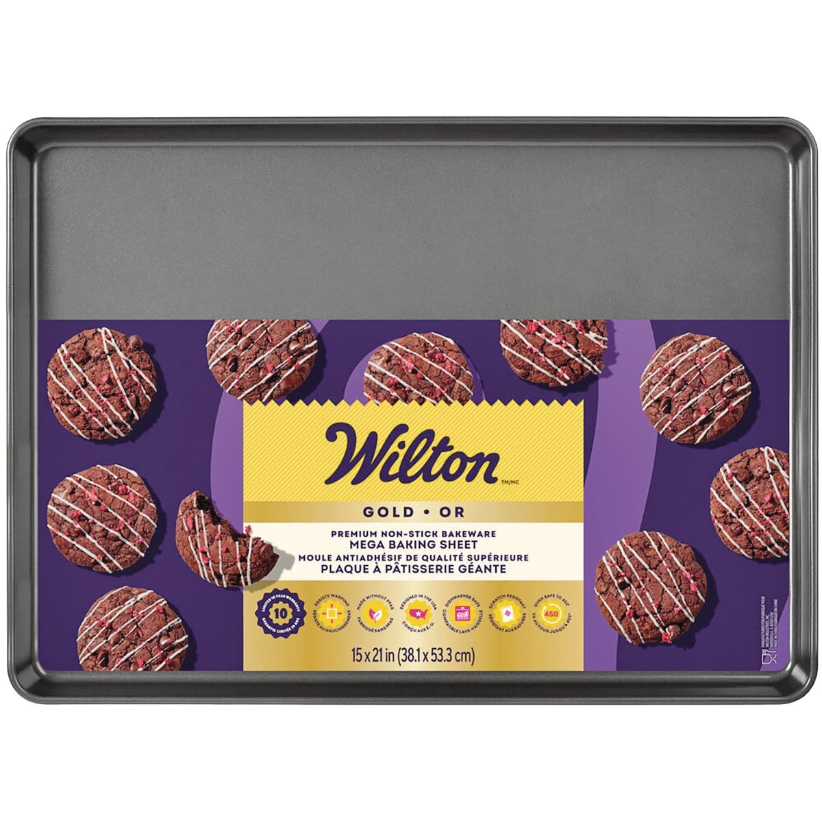 Gold Premium Non-Stick Bakeware Extra-Large Baking Sheet F3J7 - product image 1