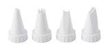 Icing Decorating Tip Set for Piping Bags, White, 4-pk, for Baking/Cake Decoration G0W0 - product image 1