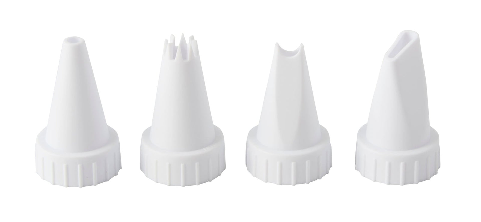 Icing Decorating Tip Set for Piping Bags, White, 4-pk, for Baking/Cake Decoration G0W0 - product image 1
