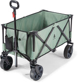 Outdoor Collapsible Folding Utility Adventure Hauler Wagon with Carry Bag, 225-lb Capacity, Sea Foam X6L2 - product image 1