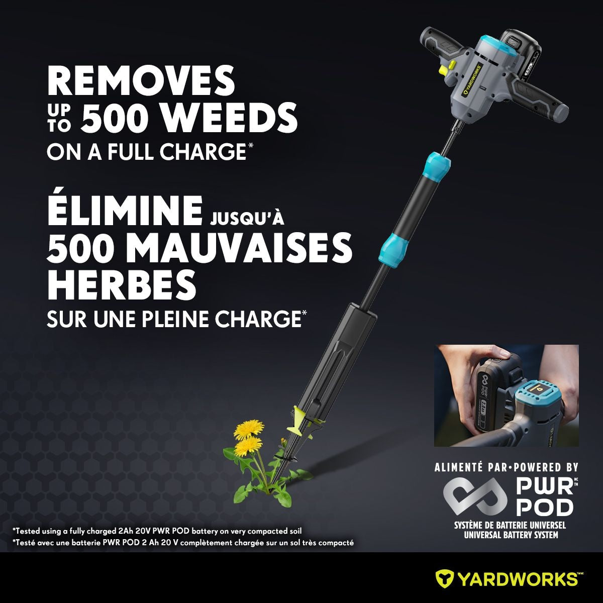 20V Cordless Lawn Weeder, with PWR POD 2.0Ah Battery and Charger Q9K8 - product image 8