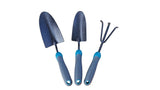 Carbon-Steel Garden Tool Set with Rubber Handles, Hammertone Finish, 3-pc T1W4 - product image 2