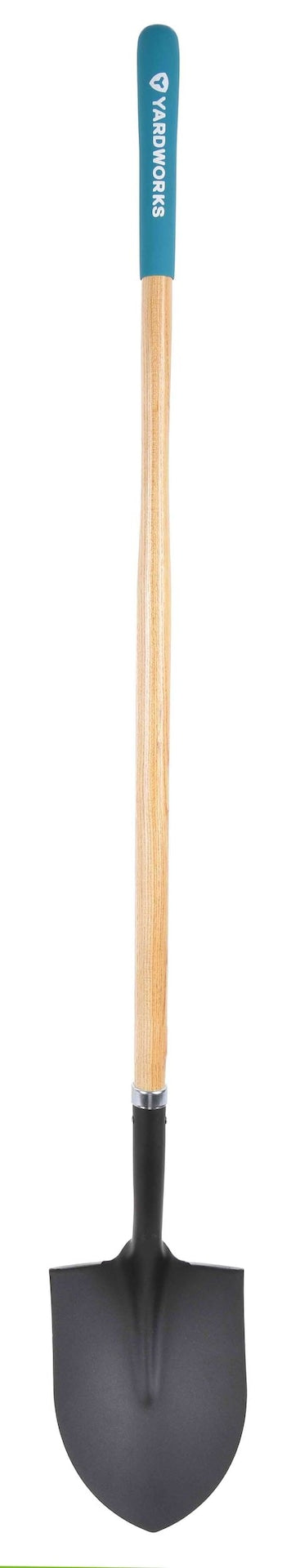 Tempered Steel Round Point Long Handle Shovel, 62-In, Hardwood Shaft M7X7