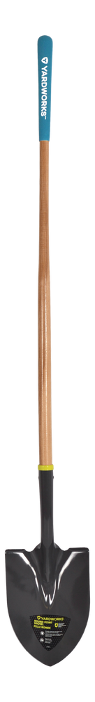 Tempered Steel Round Point Long Handle Shovel, 62-In, Hardwood Shaft K5J8 - product image 2